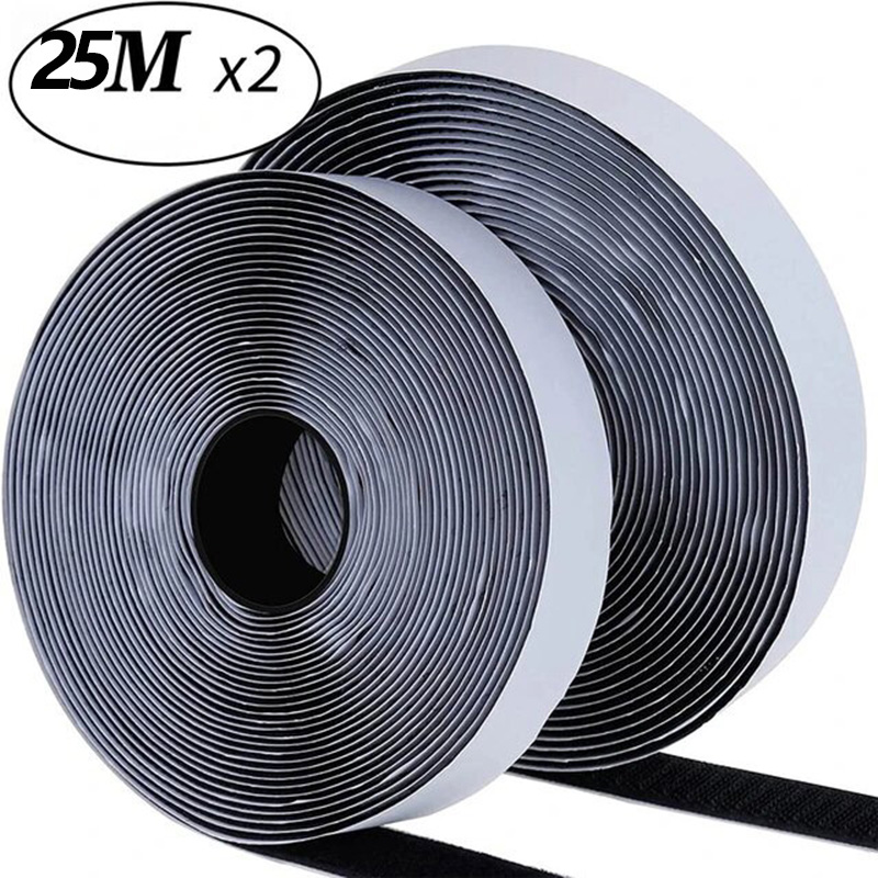 Gear Tie Reusable - Selbstklebendes Klettband, 1 m, 5 m,