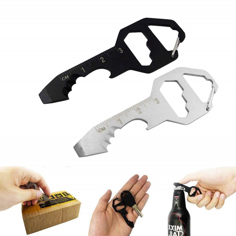 Edc Carry All - Flaschenöffner-Multitool, EDC-Gadget aus Edelstahl, 6-in-1-Flaschenöffner, Schraubenschlüssel,