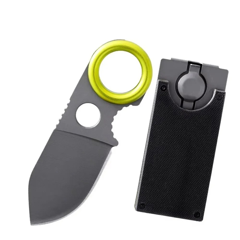 Edc Fixed Blade Deep Carry - Mini EDC Ringmesser mit feststehender Klinge,