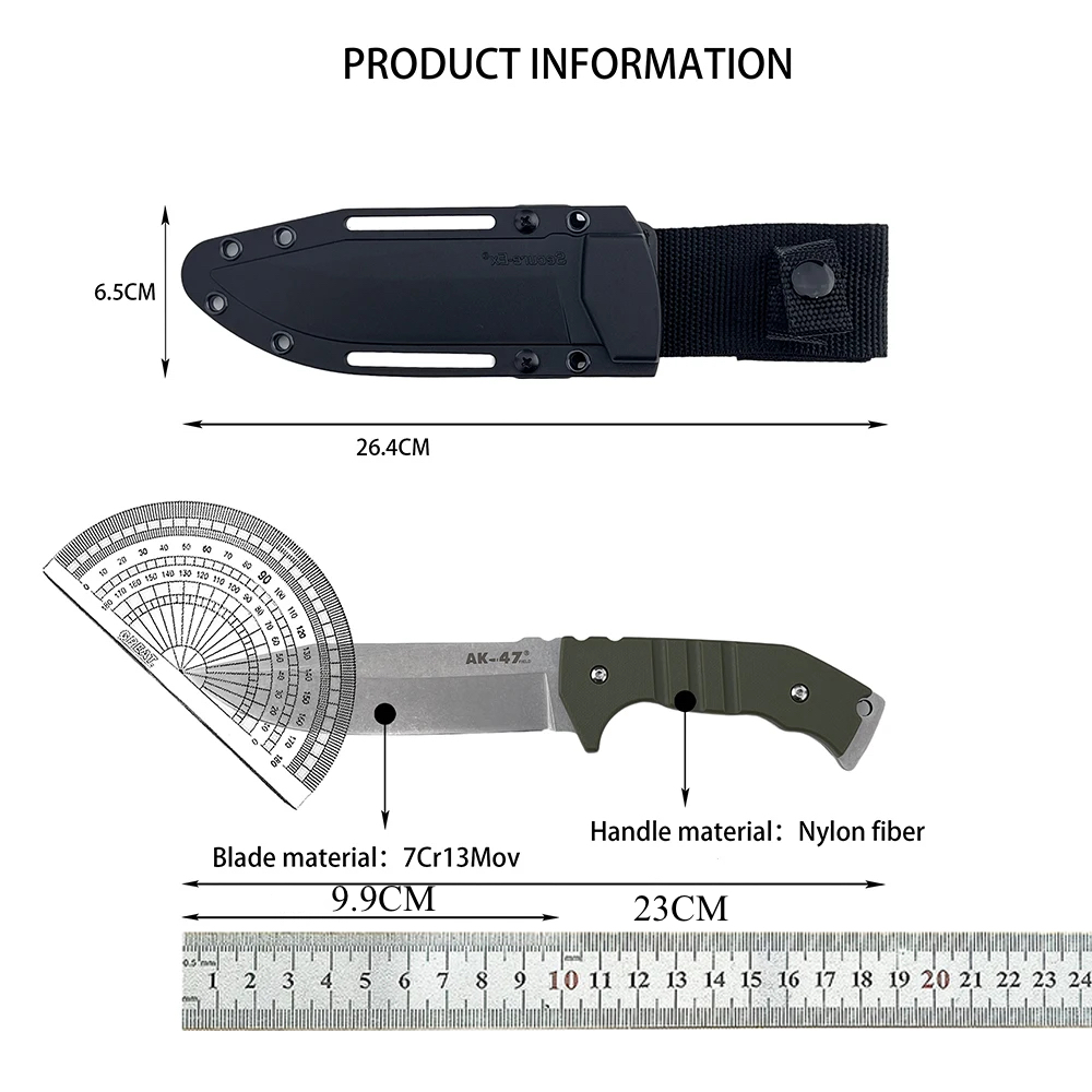 Edc Fixed Blade Deep Carry - Alltagsmesser EDC mit feststehender Klinge, rutschfester