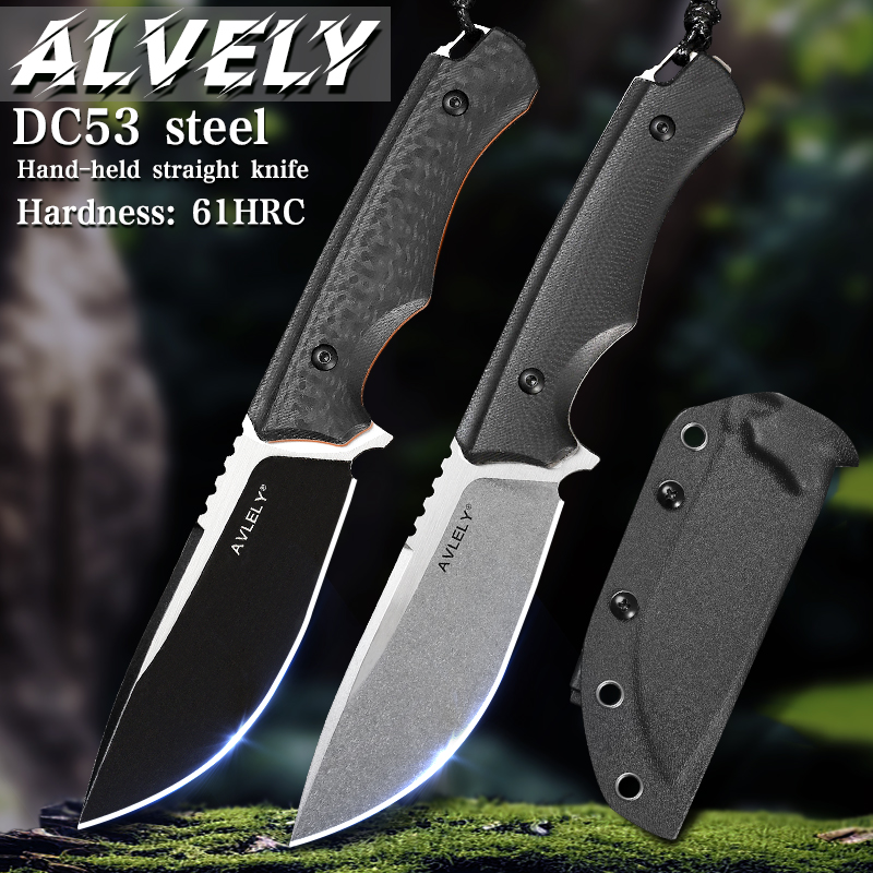 Edc Fixed Blade Deep Carry - DC53 Stahlmesser mit feststehender Klinge, G10-Griff