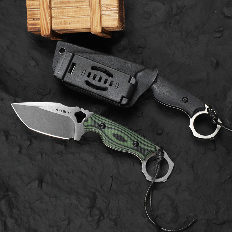 Edc Fixed Blade Deep Carry - Hochharter DC53-Stahl-Geradeklingenmesser; ideal für Outdoor-Wanderungen und