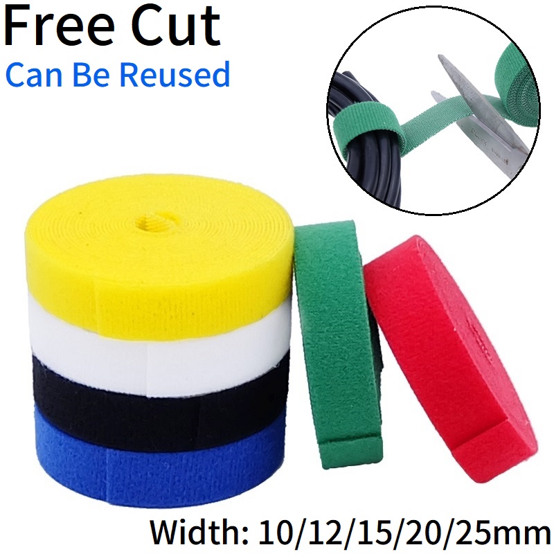 Gear Tie Reusable - 2/10M Kabelbinder Wiederverwendbare Schleife Bundle Selbstklebende