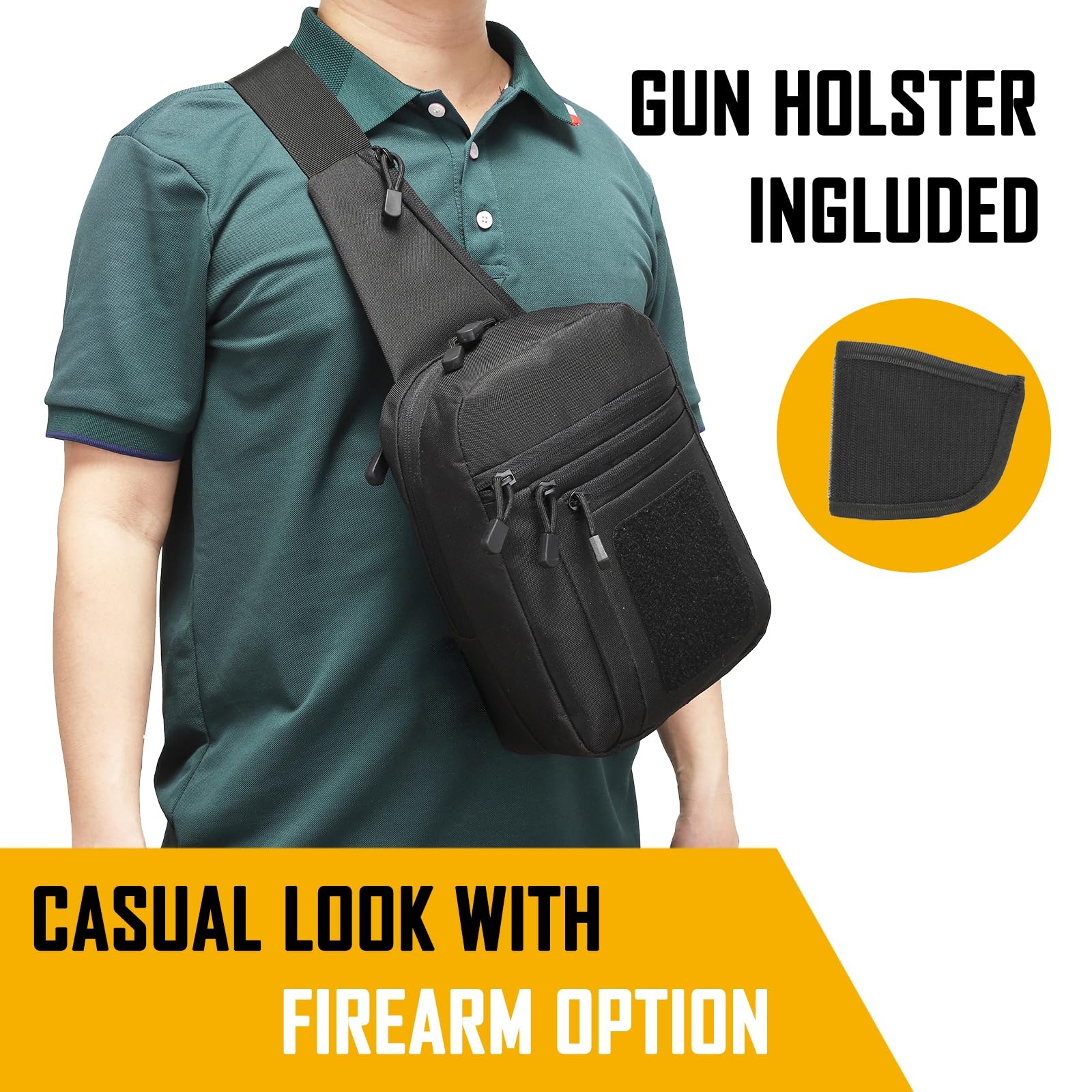 Edc Carry Pack - Verdeckte Tragetasche für Herren, Ccw-Tragetasche, EDC-Tragetasche,