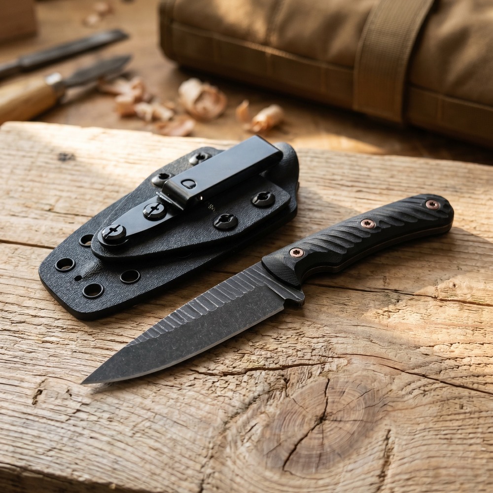 Full-Tang Bushcraft-Messer mit – Edc Fixed Blade Deep Carry Bewertung und Preis