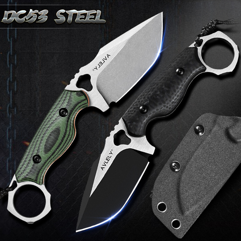 Hochharter DC53-Stahl-Geradekl – Edc Fixed Blade Deep Carry Bewertung und Preis